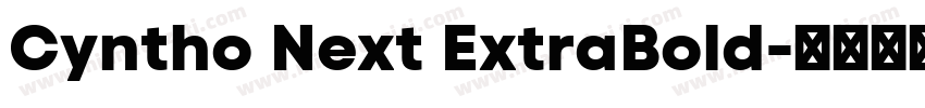 Cyntho Next ExtraBold字体转换